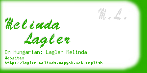 melinda lagler business card